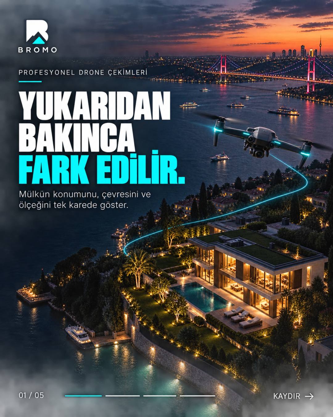 Drone çekimi